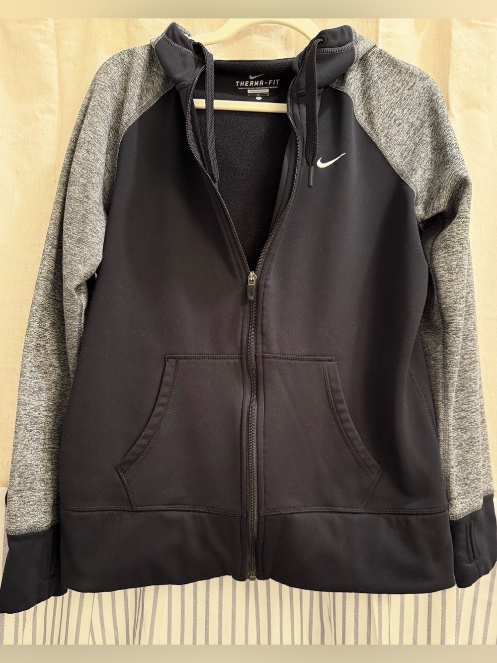 Nike Therma- Fit Full Zip-Up Hoodie with Front Kangaroo Pockets